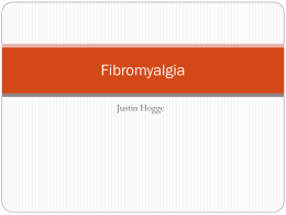 Fibromyalgia - Weber State University