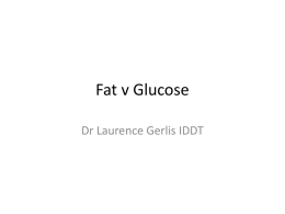 Fat v Glucose