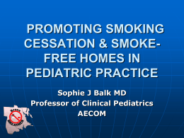 ETS AND SMOKING CESSATION