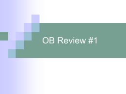 OB Review #1