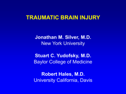 TRAUMATIC BRAIN INJURY - University Psychiatry