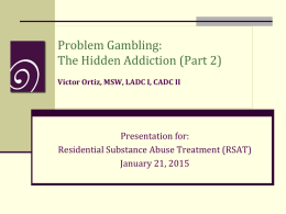 Massachusetts Council on Compulsive Gambling
