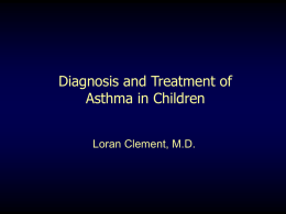 Asthma for Ped Grand Rounds