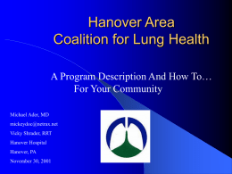 Hanover Area Coalition for Lung Health