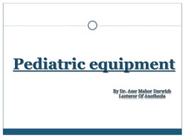 Pediatric equipment