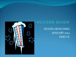 COLD WEATHER REVIEW