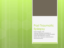 Post Traumatic Epilepsy