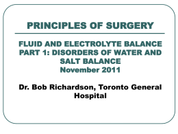 PRINCIPLES OF SURGERY NOVEMBER 2001 FLUID AND …