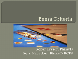 Beers Criteria