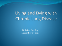 Living and Dying with Chronic Lung Disease