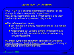 ABNORMAL NEURAL CONTROL OF AIRWAYS