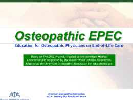 Osteopathic EPEC Plenary 1