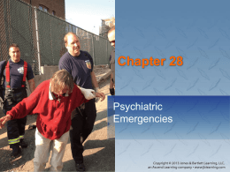 Chapter 28: Psychiatric Emergencies