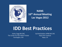 Best Practices for Intrathecal Drug Delivery