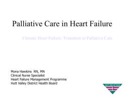 Palliative Care in Heart Failure