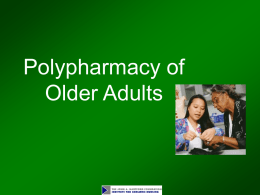 Module 13. Polypharmacy of Older Adults