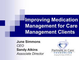 Improving Medication Management for Care Management Clients