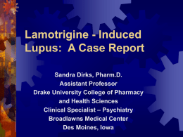Lamotrigine - Induced Lupus: A Case Report