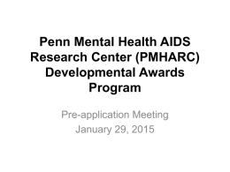 Penn Mental Health AIDS Research Center (PMHARC