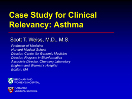 Biomarkers of Asthma Ancillary Study of CAMP