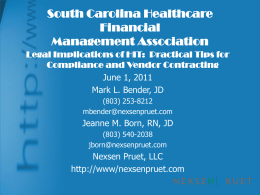 South Carolina Healthcare Financial Management Association