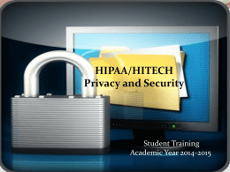 Information Privacy and Security