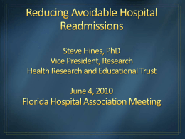 Project Overview - Florida Hospital Association