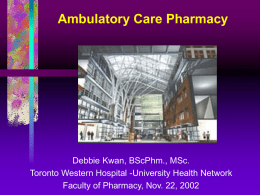 Ambulatory Care Pharmacy