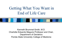 Physician Orders to Ensure Advance Directives