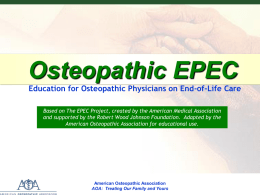 Osteopathic EPEC Module 11
