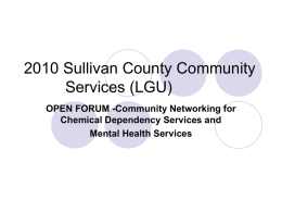 Sullivan County Community Services