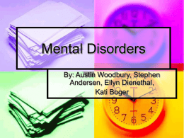 Mental Disorders