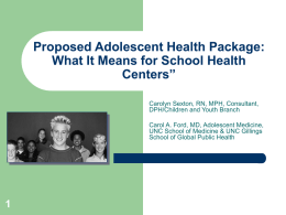 New Adolescent Health Package: What it means for school