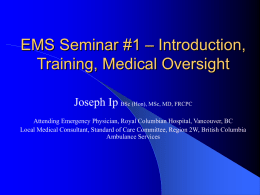 EMS Seminar #1