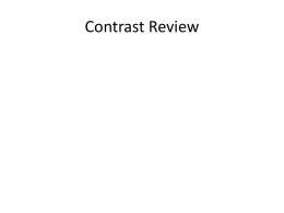 Contrast Review