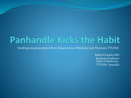 Panhandle Kicks the Habit - Texas Regional Healthcare