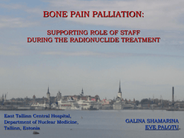 Bone Pain Palliation with 153-Sm
