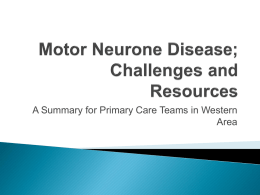 Motor Neurone Disease - Foyle Hospice provides palliative