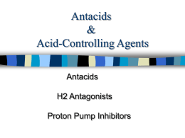 Antacids & Acid-Controlling Agents