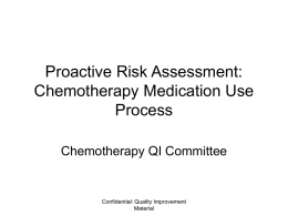 Proactive Risk Assessment: Chemotherapy Medication Use Process