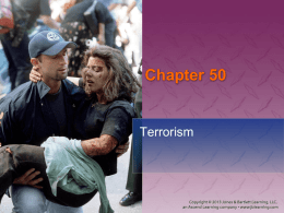 Chapter 50: Terrorism - Jones & Bartlett Learning