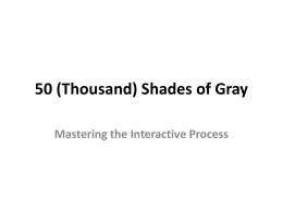 50 (Thousand) Shades of Gray - AHEAD
