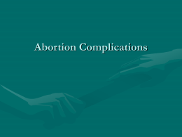 Abortion Complications