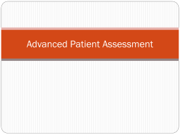 Advanced Patient Assessment