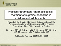 Practice Parameter: Treatment of Postherpetic Neuralgia