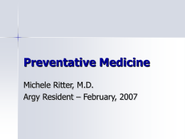 Preventative Medicine - Georgetown University: Web hosting