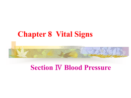 Chapter 8 Vital Signs