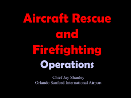 Aircraft Rescue and Firefighting - VFR