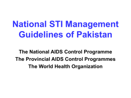 Consultation for National STI Management Guidelines