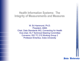 Health information systems: the integrity of measurements